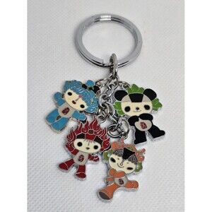 Beijing 2008 Olympics Mascot Keychain Fuwa Set Collectible Key Ring 04